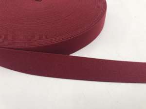 Blød elastik - velegnet til undertøj, 2,5 cm - ensfarvet, bordeaux
